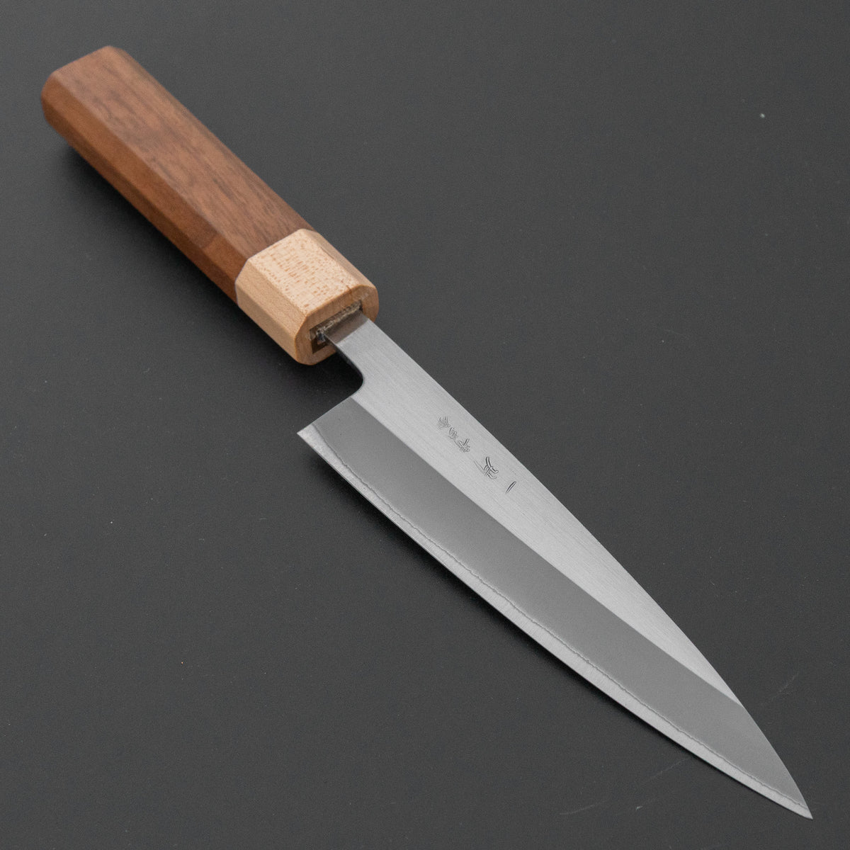 Hitohira TD Blue #2 Stainless Clad Migaki Petty 135mm Walnut Handle
