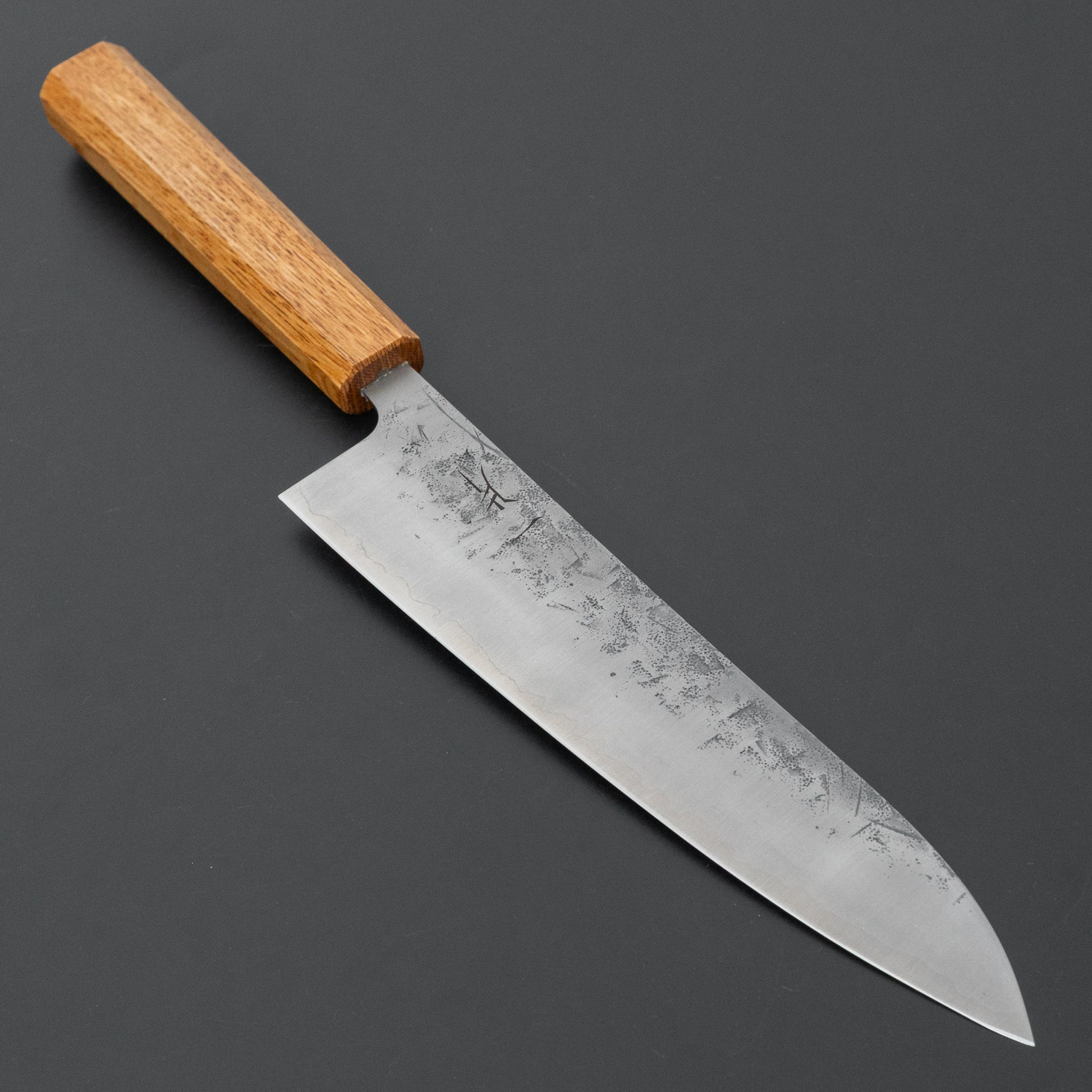 Hitohira Futana SLD Nashiji Gyuto 210mm Oak Handle