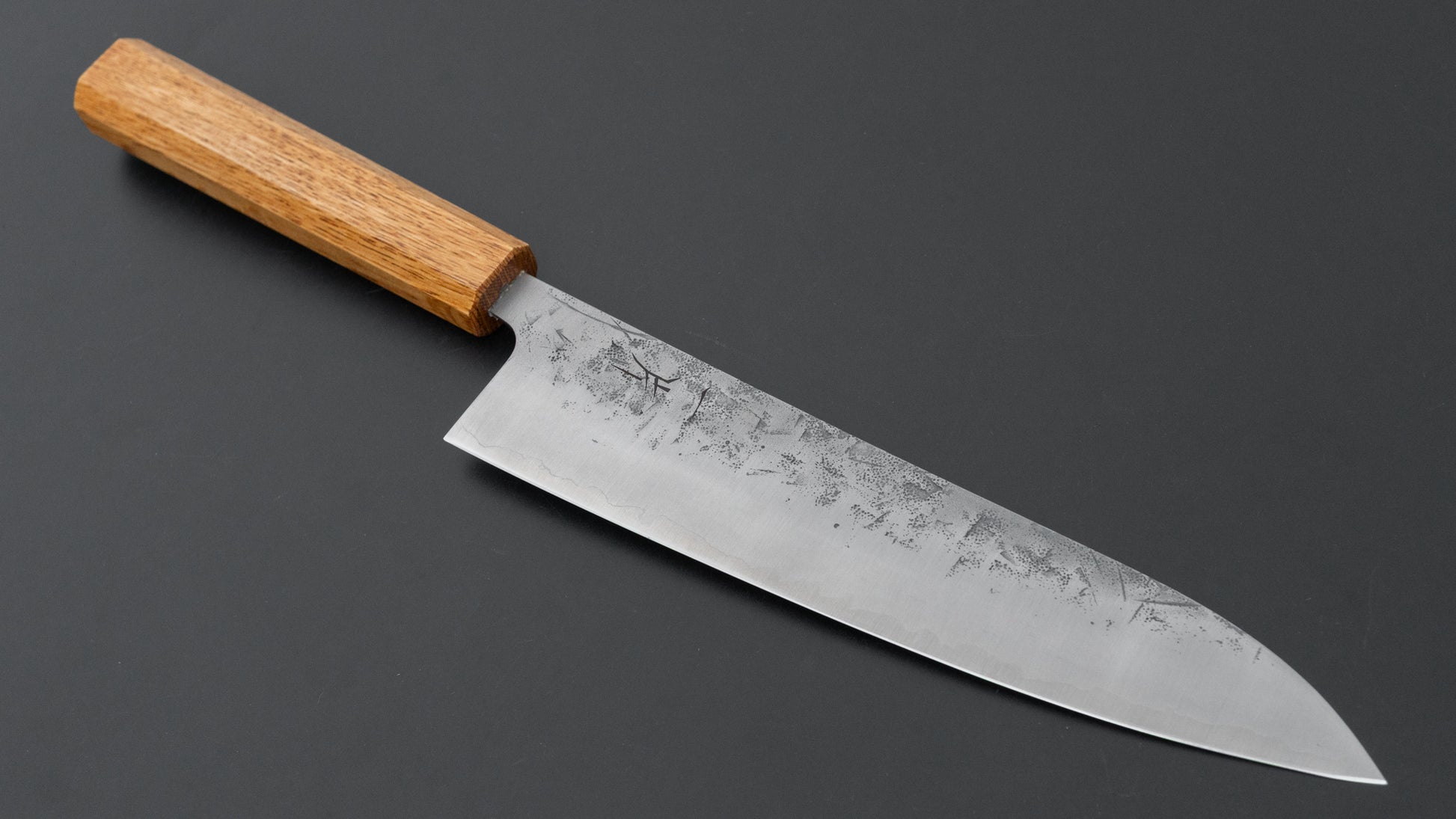 Hitohira Futana SLD Nashiji Gyuto 210mm Oak Handle