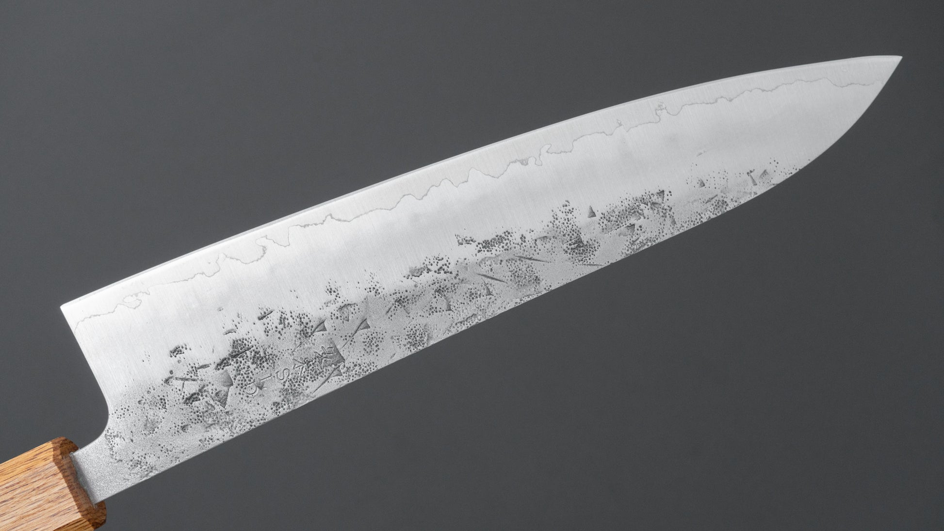 Hitohira Futana SLD Nashiji Gyuto 210mm Oak Handle