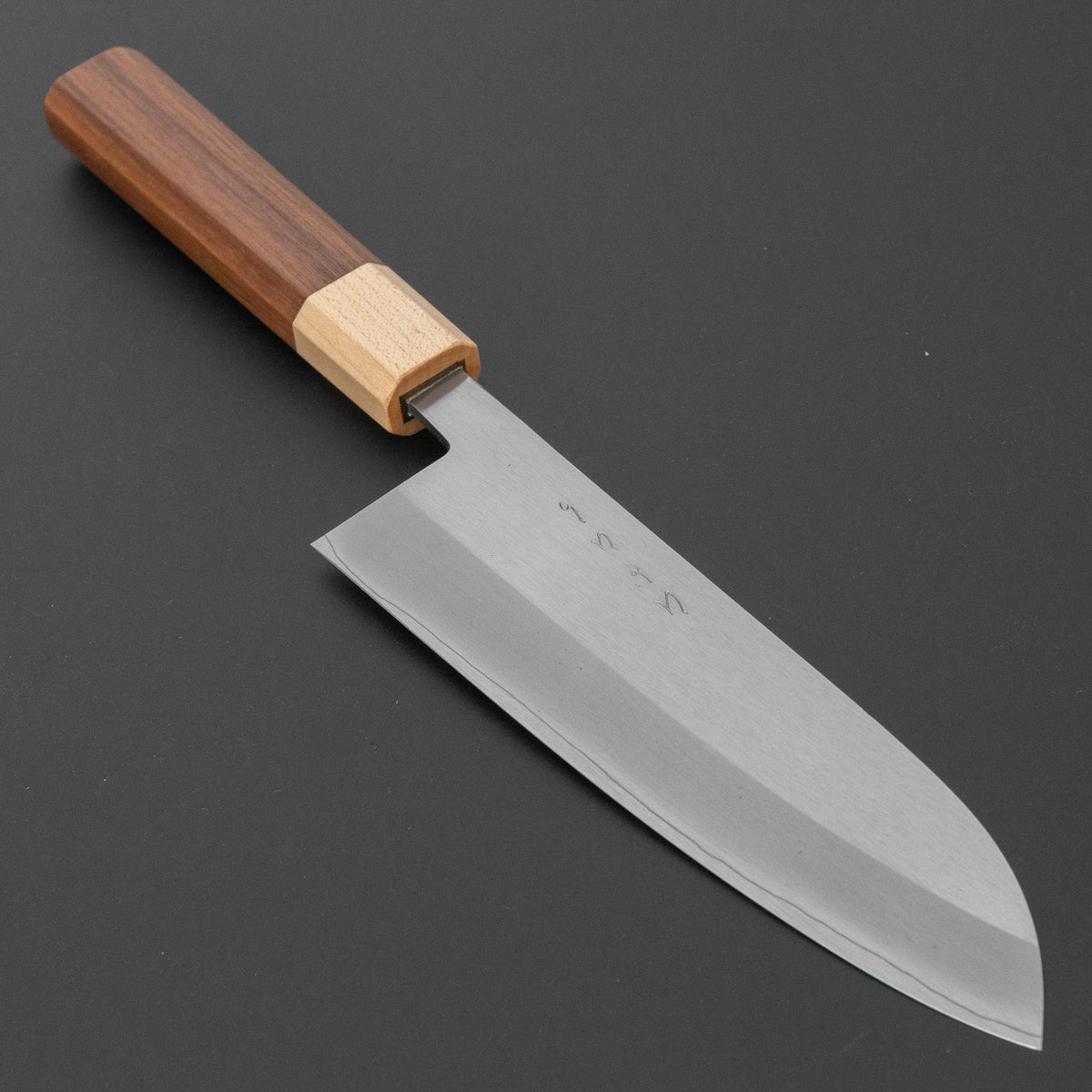 Hitohira TD SLD Migaki Santoku 165mm Walnut Handle