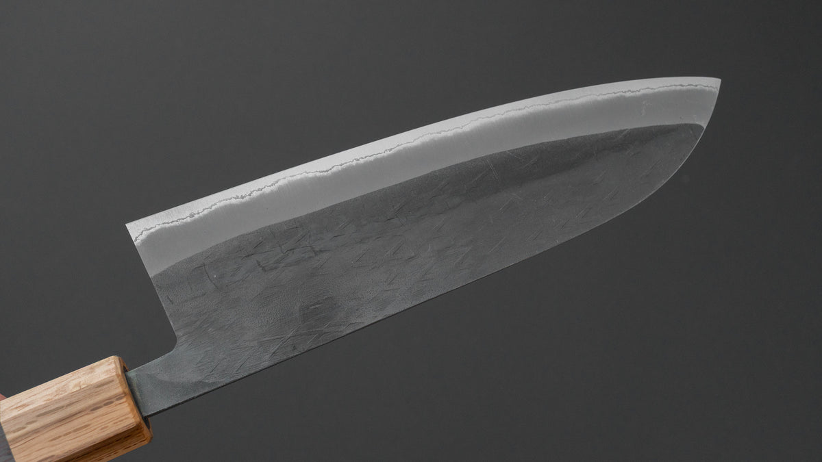 ひとひら TD 青二鋼 ステンレス 黒打 三徳 165mm ウェンジ柄