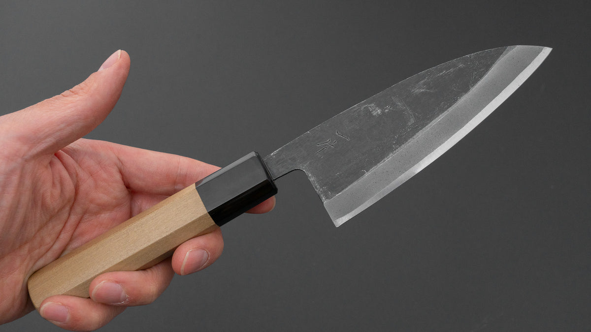 Hitohira White #2 Kurouchi Deba 120mm Ho Wood Handle