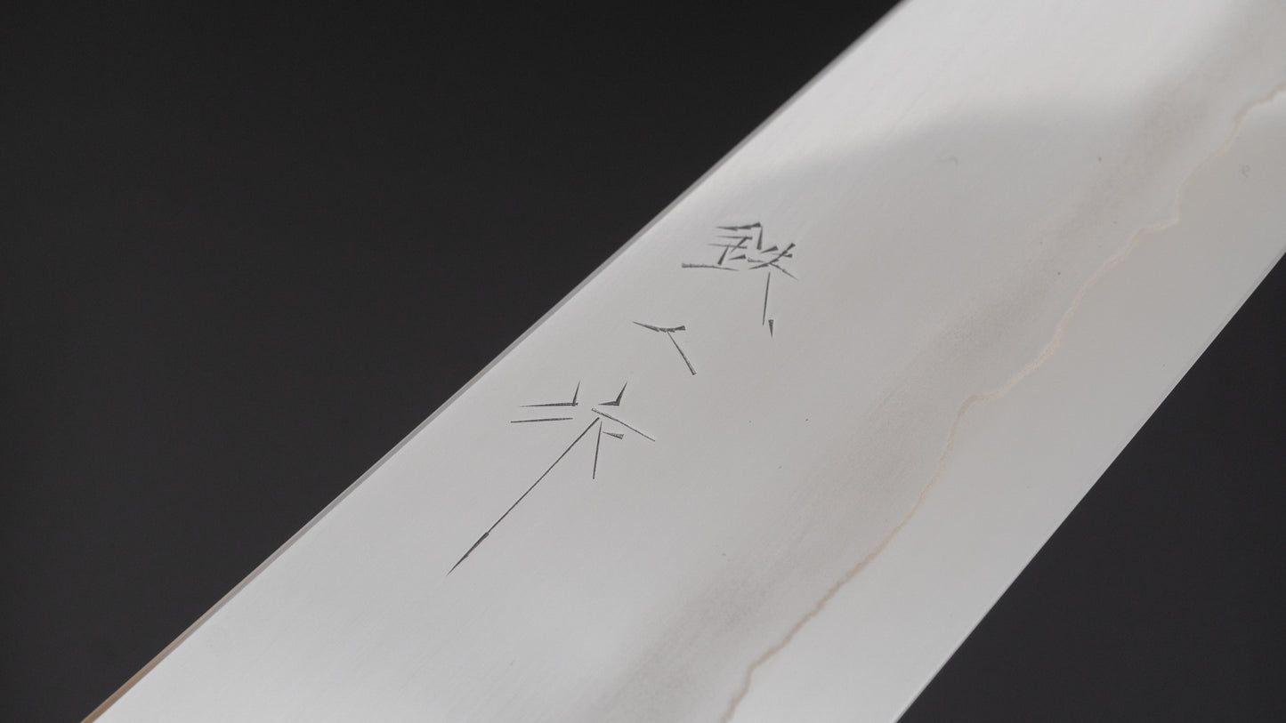Tetsujin Silver #3 Ukiba Gyuto 240mm Taihei Tagayasan Handle - HITOHIRA