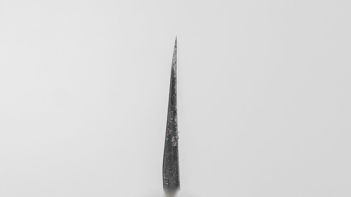 Hitohira Carbon Usuba 180mm Ho Wood Handle
