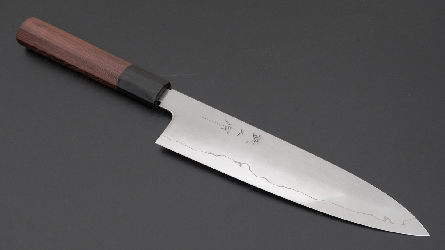 Tetsujin Silver #3 Kasumi Gyuto 210mm Taihei Tagayasan Handle - HITOHIRA