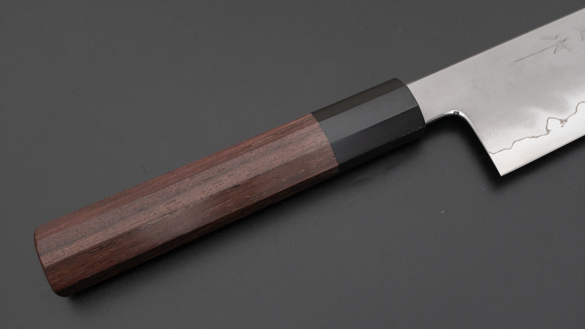 鉄人刃物 銀三 総霞 牛刀 240mm 太平鉄刀木柄 – HITOHIRA