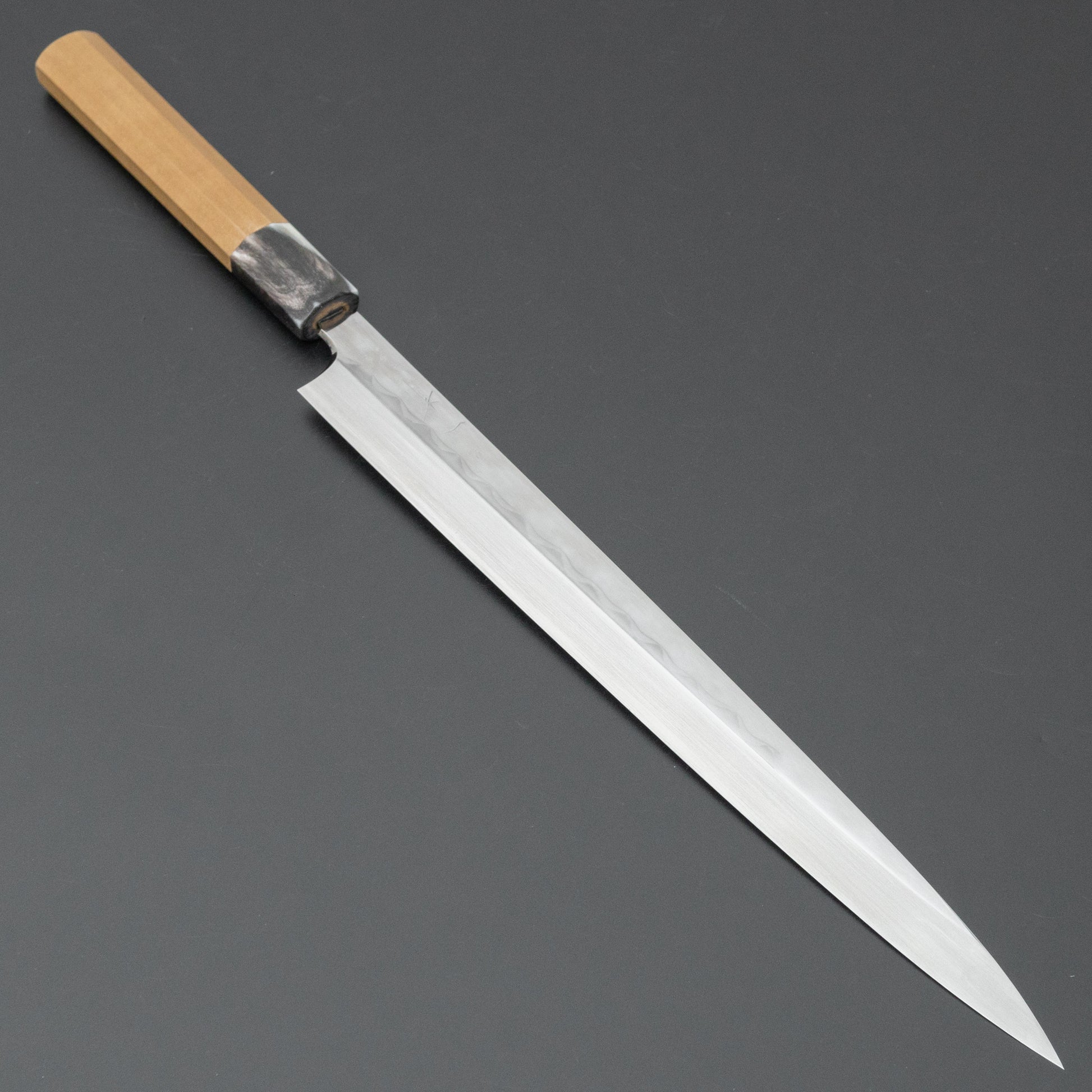 Hitohira Togashi White #1 Mizu Honyaki Fugubiki 300mm Ho Wood Handle (Saya) - HITOHIRA