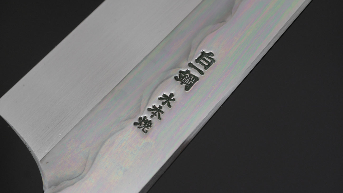 Hitohira Togashi White #1 Mizu Honyaki Gyuto 240mm Kurokaki Persimmon Handle (#088/ Saya) - HITOHIRA