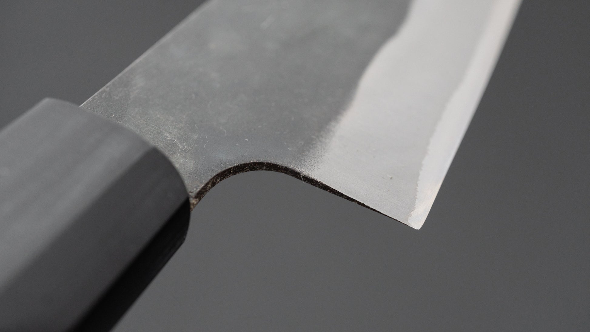 Hitohira Hizen Kurouchi Blue #1 Stainless Clad Santoku 165mm Ho Wood Handle