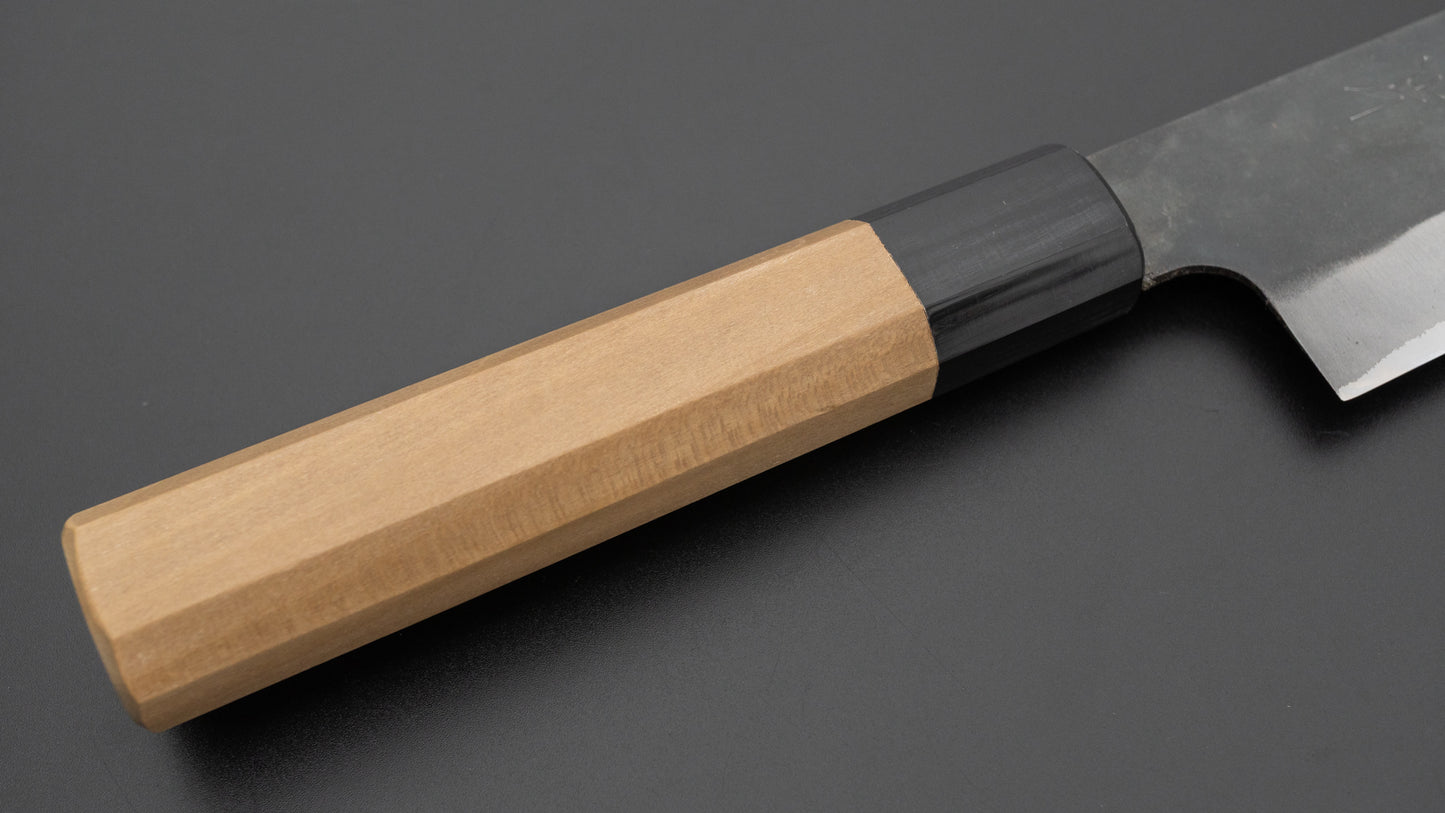 Hitohira Hizen Kurouchi Blue #1 Stainless Clad Santoku 165mm Ho Wood Handle