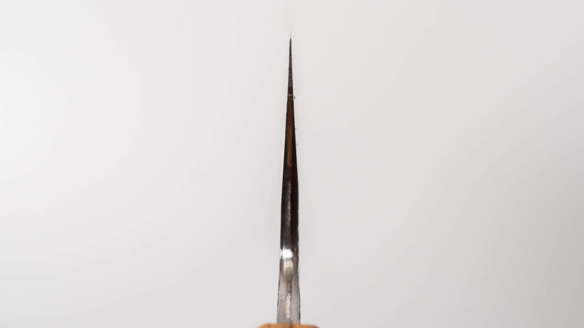 Isamitsu White #1 Stainless Clad Kurouchi Santoku 180mm Rosewood Handle