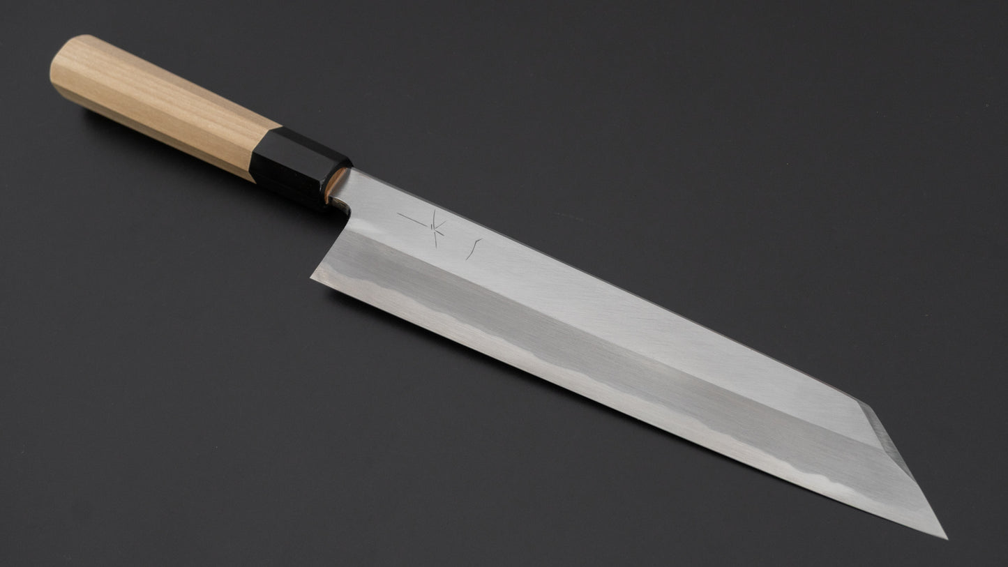 Hitohira Tanaka Mosuke Blue #1 Kiritsuke 240mm Ho Wood Handle (Saya)