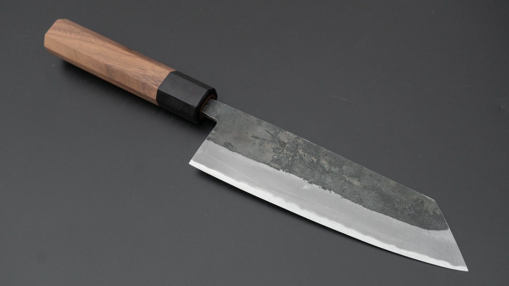 Hitohira Harima Forged Blue Super Stainless Clad Bunka 165mm Walnut Handle - HITOHIRA