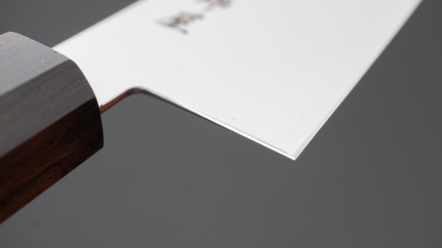 Hitohira Imojiya TH Stainless Santoku 180mm Ebony Handle (Wa)