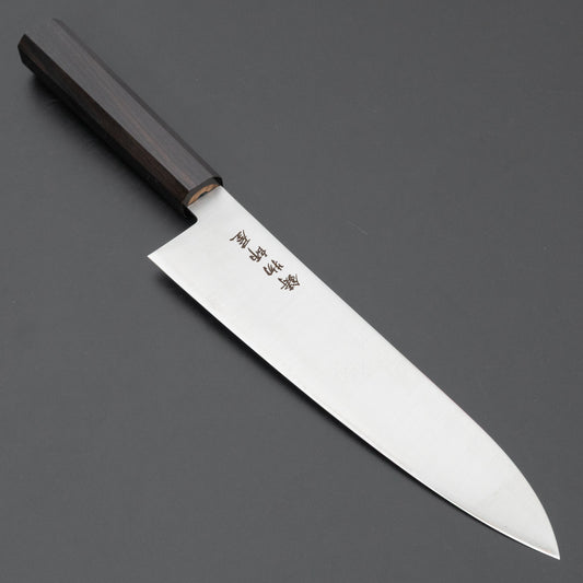 Hitohira Imojiya TH Stainless Gyuto 210mm Ebony Handle (Wa)