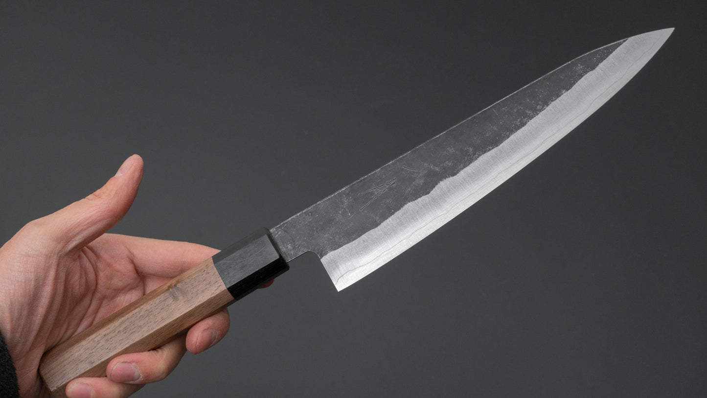 Hitohira Harima Blue Super Stainless Clad Gyuto 210mm Walnut Handle - HITOHIRA