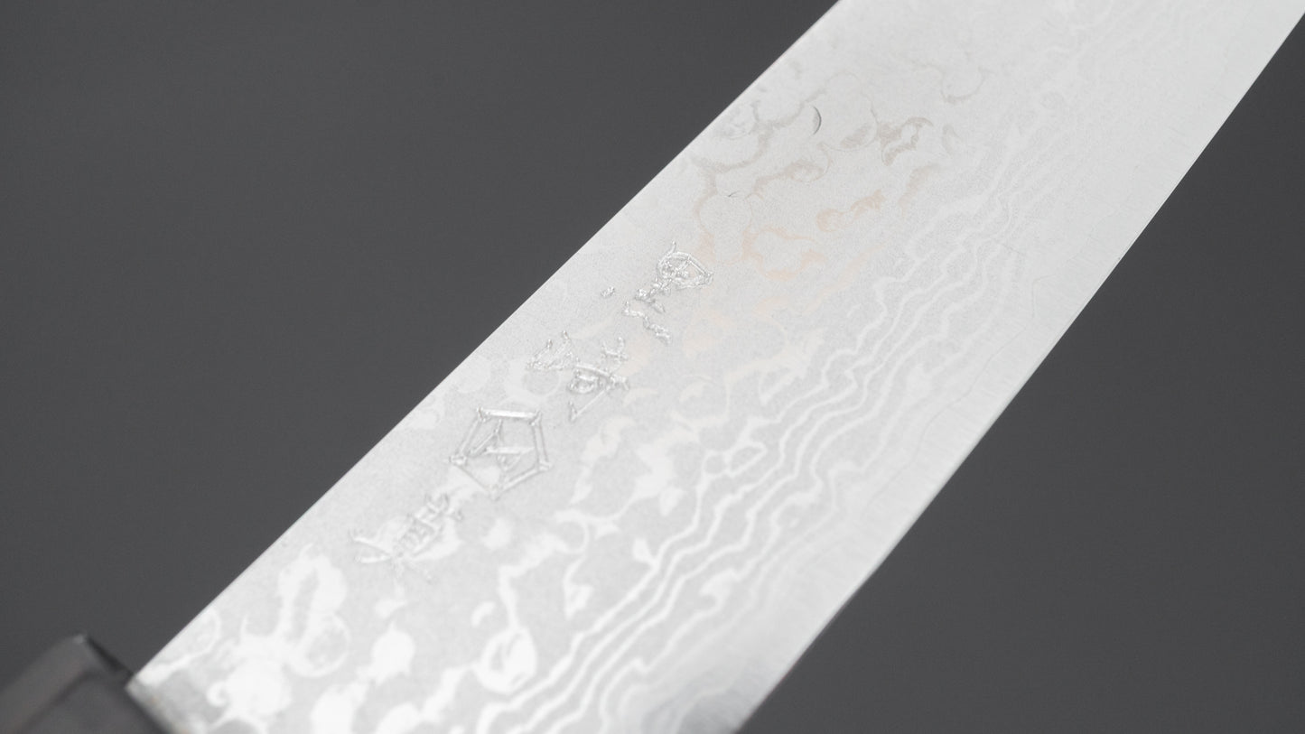 Makoto Kurosaki VG7 Damascus Petty 135mm Ebony Handle