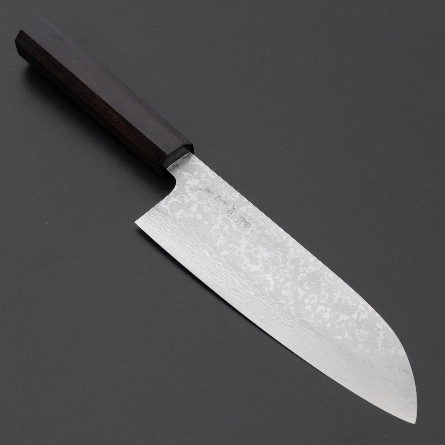 Makoto Kurosaki VG7 Damascus Santoku 165mm Ebony Handle