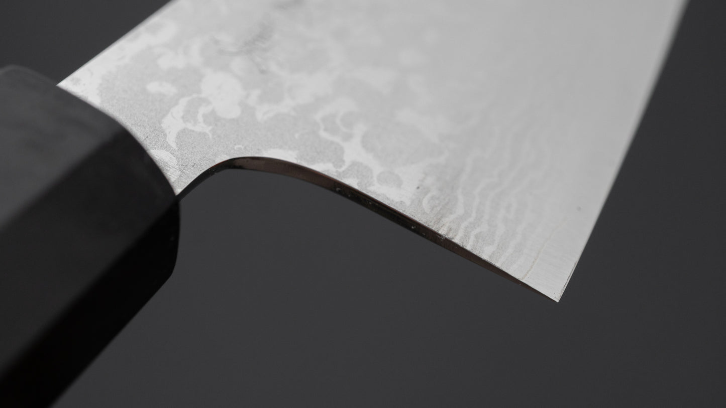 Makoto Kurosaki VG7 Damascus Santoku 165mm Ebony Handle