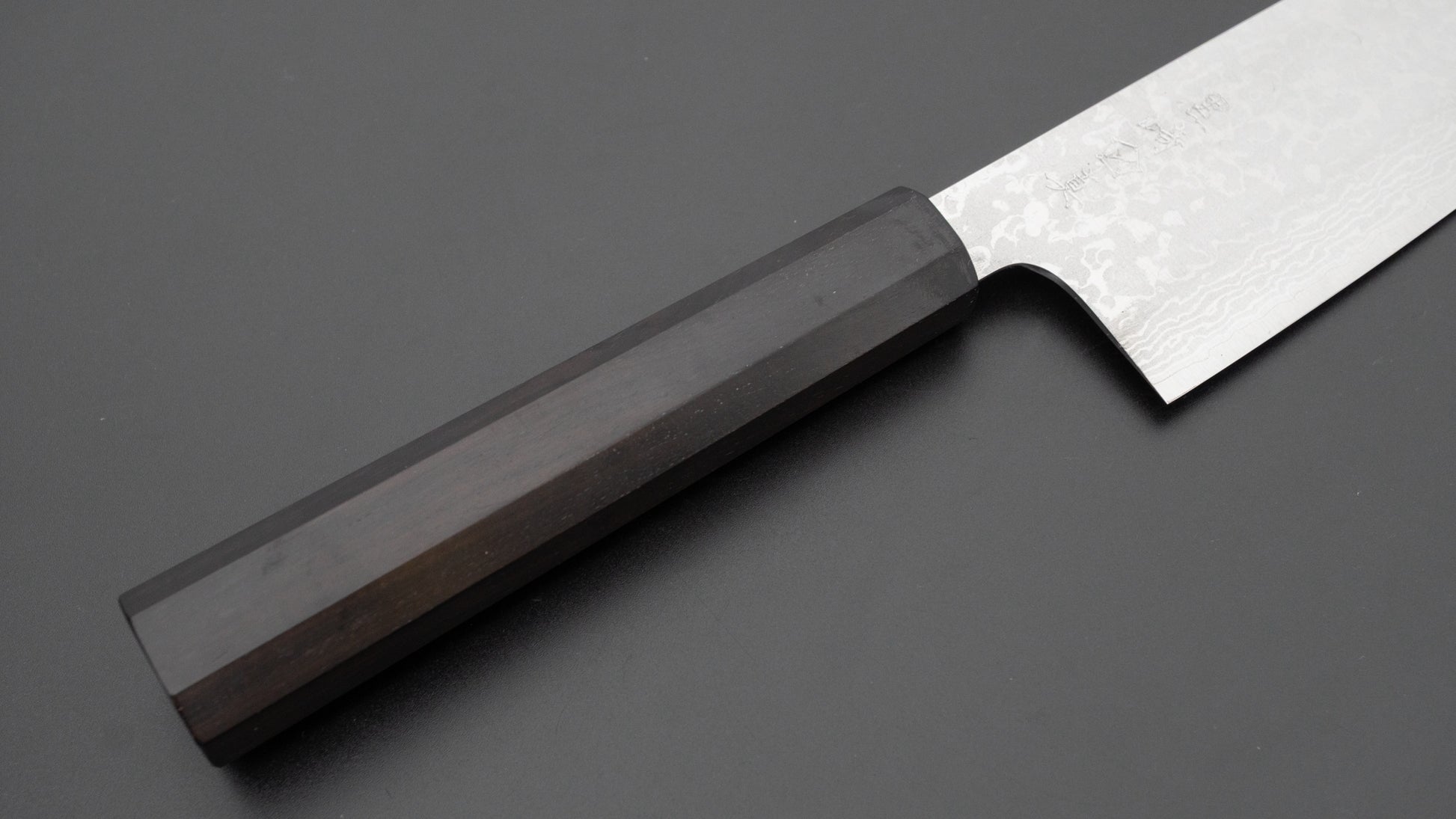 Makoto Kurosaki VG7 Damascus Santoku 165mm Ebony Handle