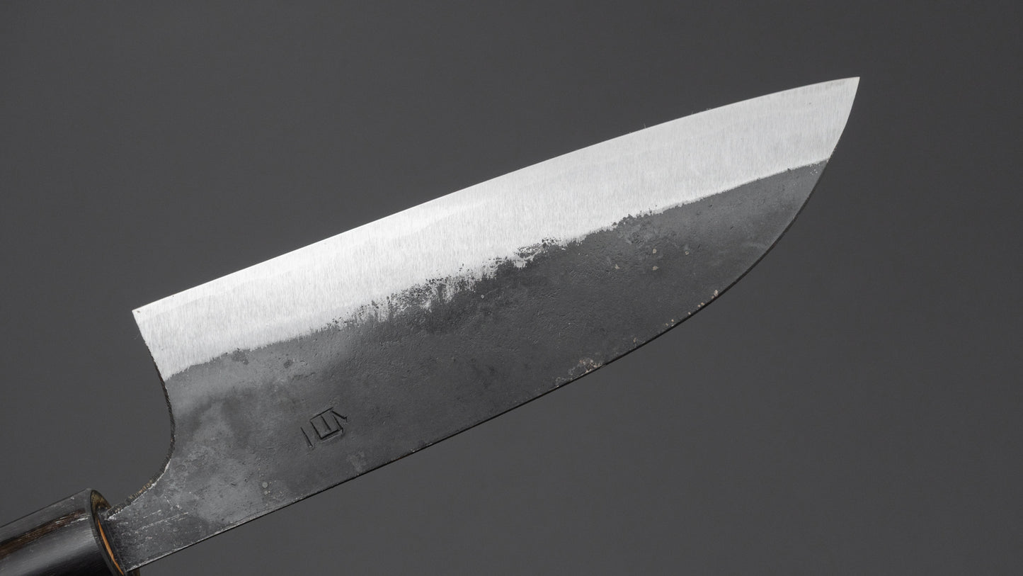 Hitohira Onihiro White #1 Santoku 135mm Ho Wood Handle (D-Shape)