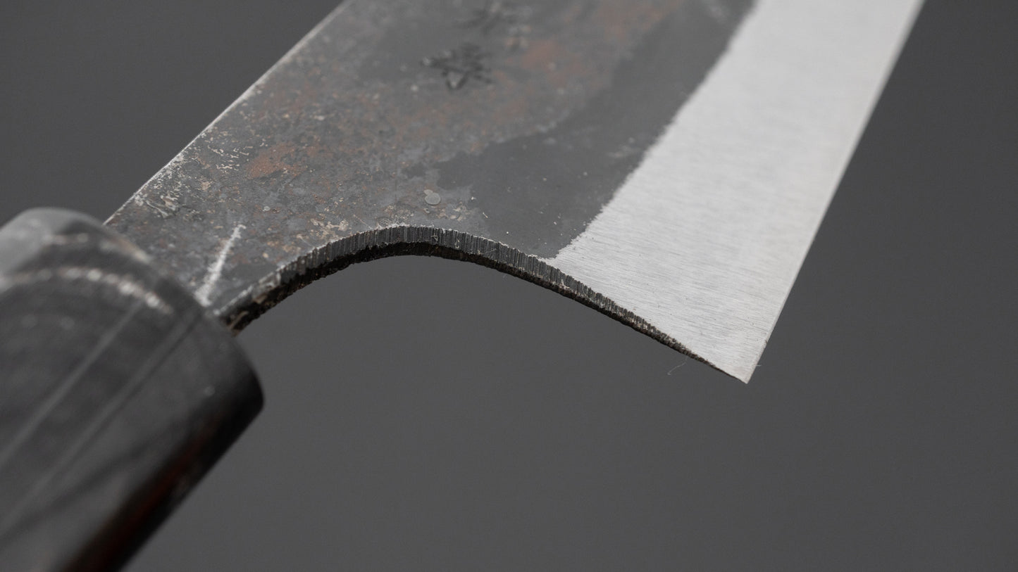 Hitohira Onihiro White #1 Santoku 135mm Ho Wood Handle (D-Shape)