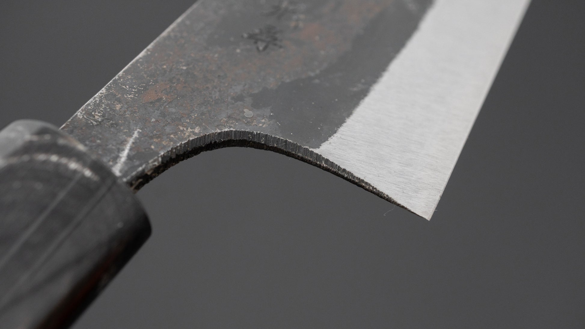 Hitohira Onihiro White #1 Santoku 135mm Ho Wood Handle (D-Shape)