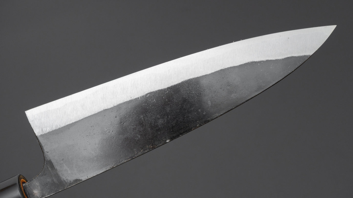 Hitohira Onihiro White #1 Gyuto 180mm Ho Wood Handle (D-Shape)