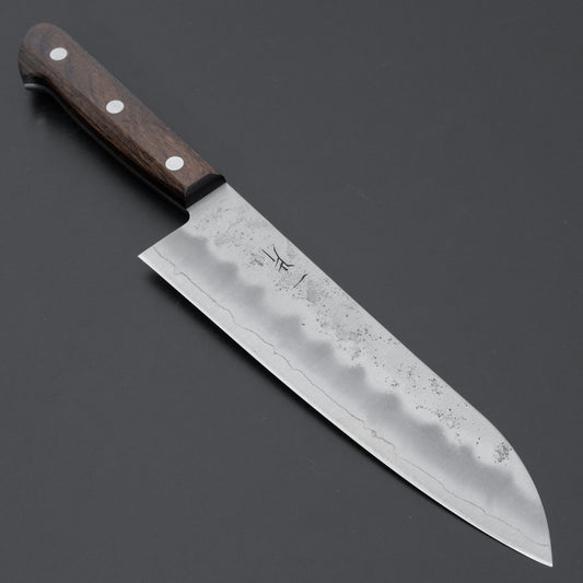 Hitohira Futana S3 Nashiji Santoku 165mm Brown Pakka Handle (No Bolster)
