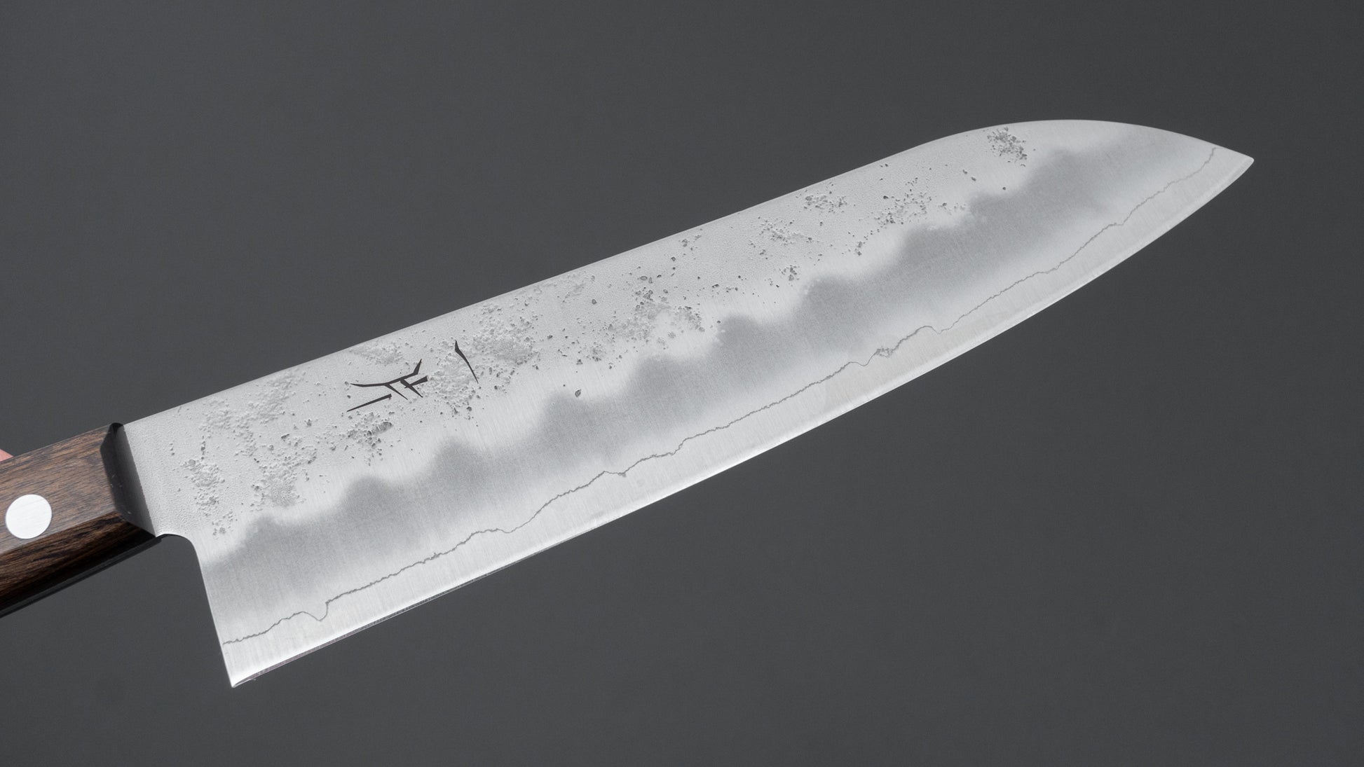 Hitohira Futana S3 Nashiji Santoku 165mm Brown Pakka Handle (No Bolster)