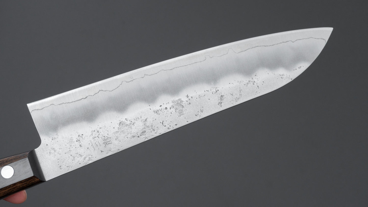 Hitohira Futana S3 Nashiji Santoku 165mm Brown Pakka Handle (No Bolster)