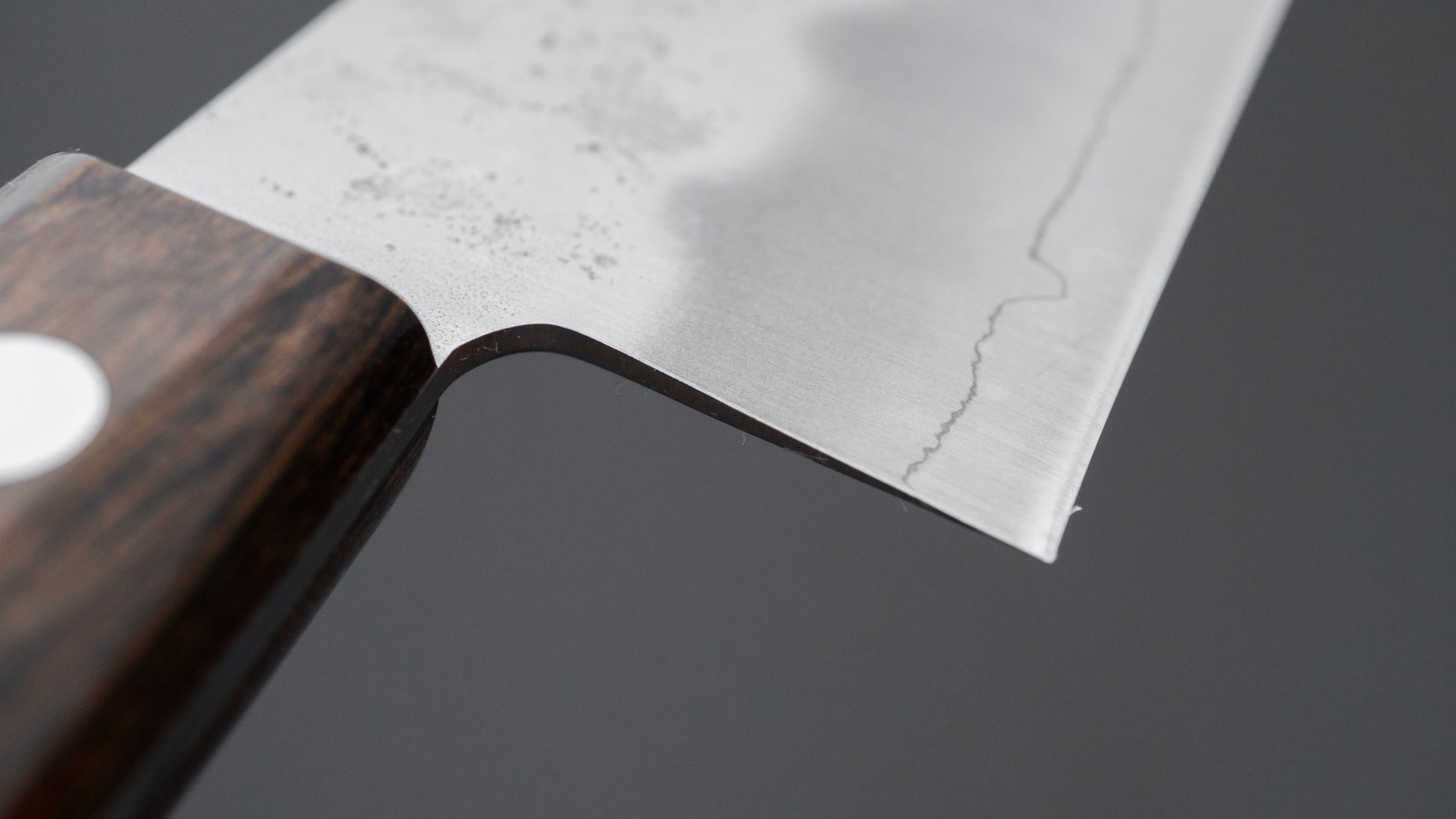 Hitohira Futana S3 Nashiji Santoku 165mm Brown Pakka Handle (No Bolster)