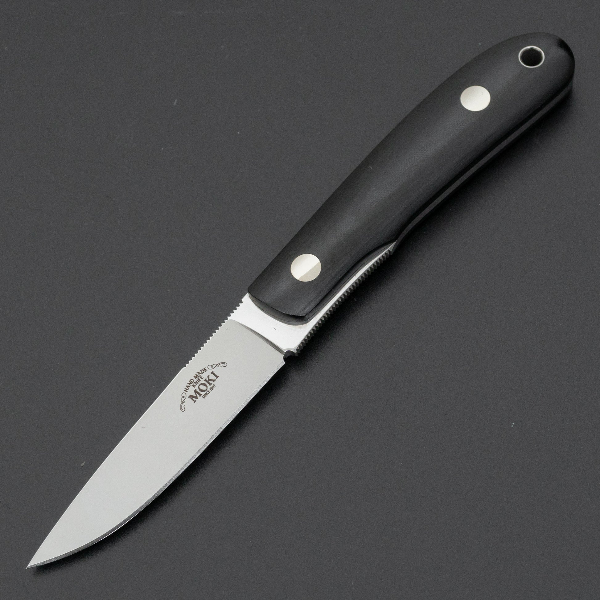 MOKI Banff Fixed Blade Linen Micarta Handle (Medium) - HITOHIRA