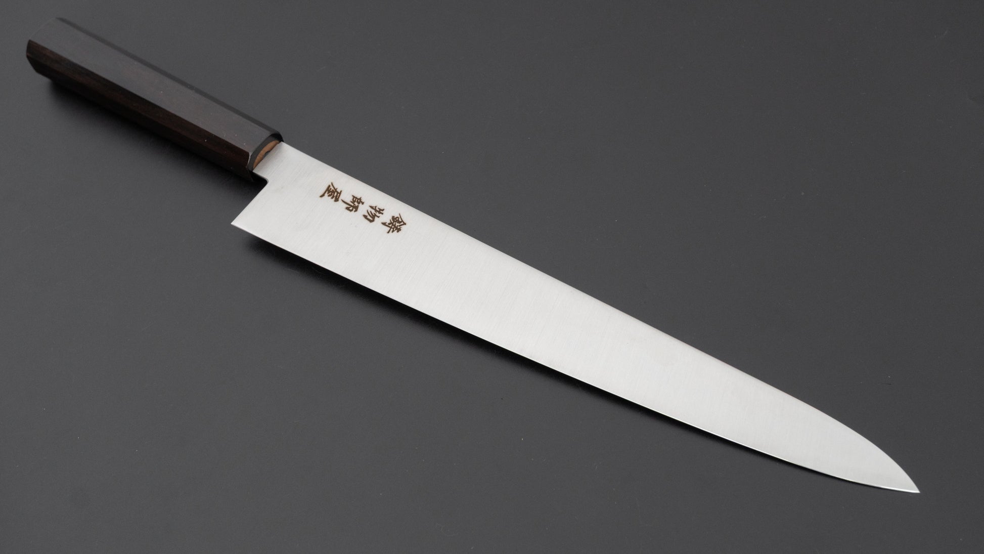 Hitohira Imojiya TH Stainless Sujihiki 270mm Ebony Handle (Wa)