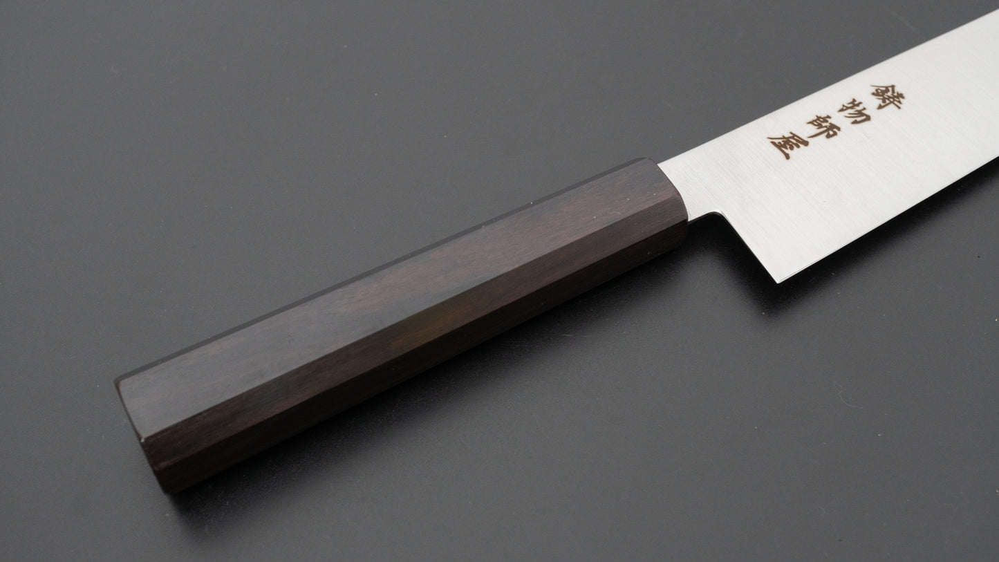 Hitohira Imojiya TH Stainless Sujihiki 270mm Ebony Handle (Wa)