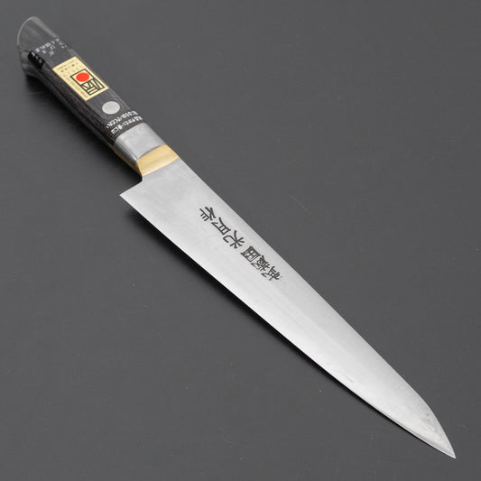 Kogetsu Carbon Sujihiki 180mm Pakka Handle
