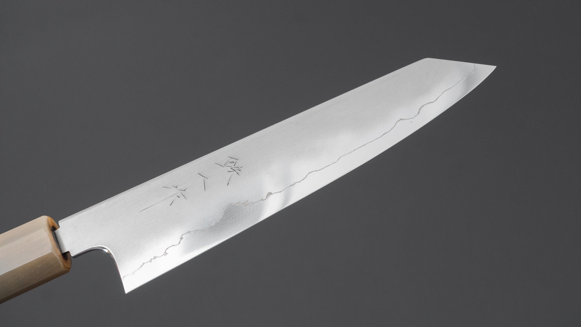 Tetsujin Silver #3 Kasumi Kiritsuke Petty 165mm Taihei Makassar Ebony Handle