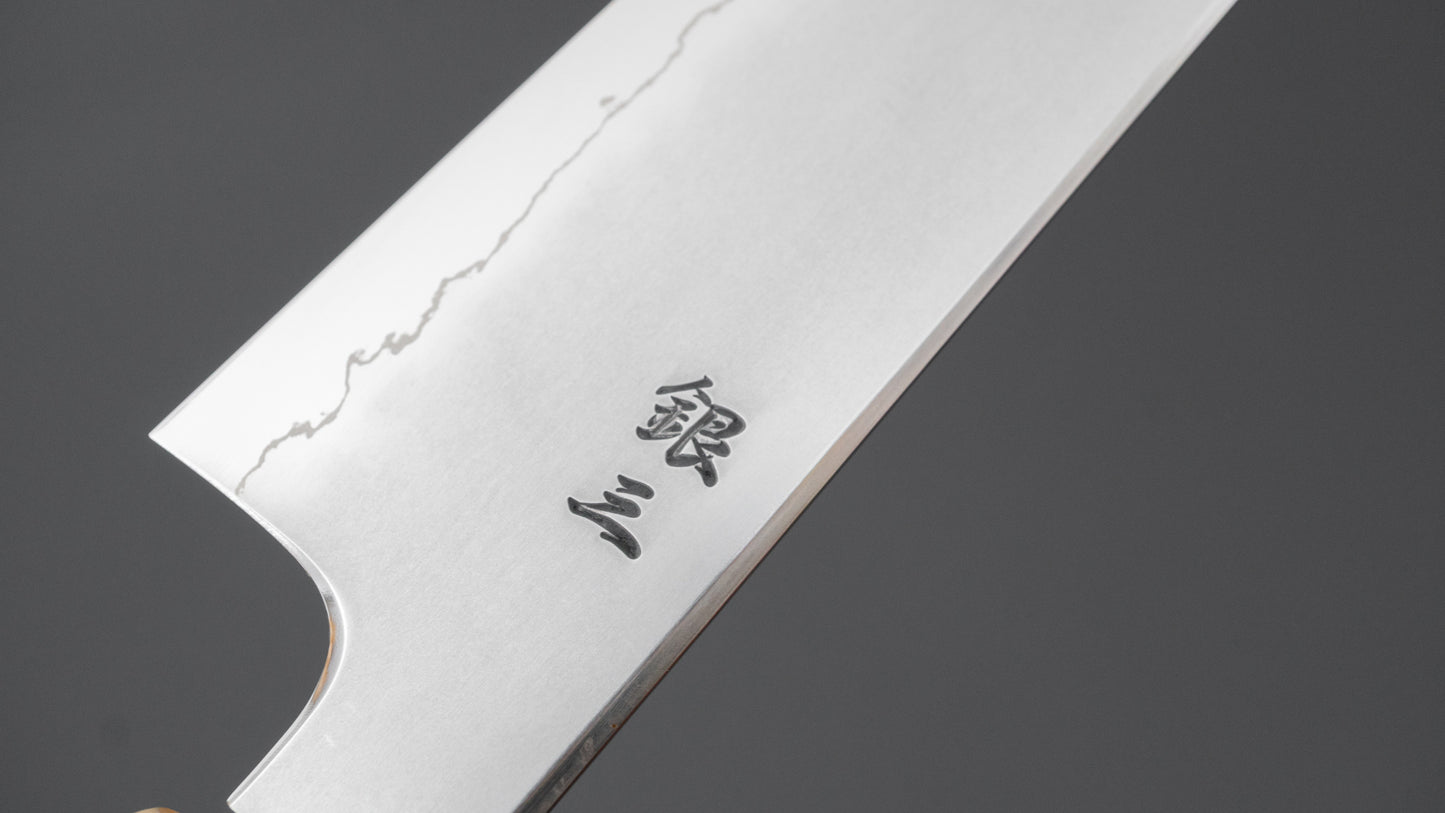 Tetsujin Silver #3 Kasumi Kiritsuke Petty 165mm Taihei Makassar Ebony Handle