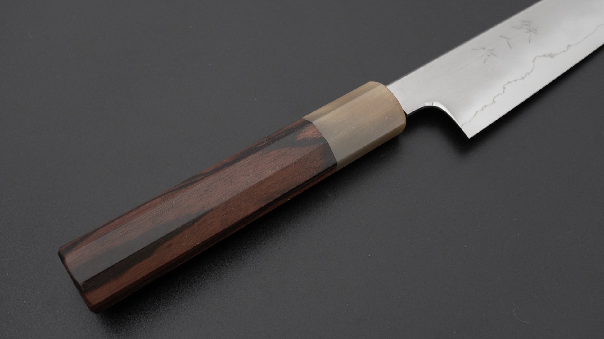 Tetsujin Silver #3 Kasumi Kiritsuke Petty 165mm Taihei Makassar Ebony Handle