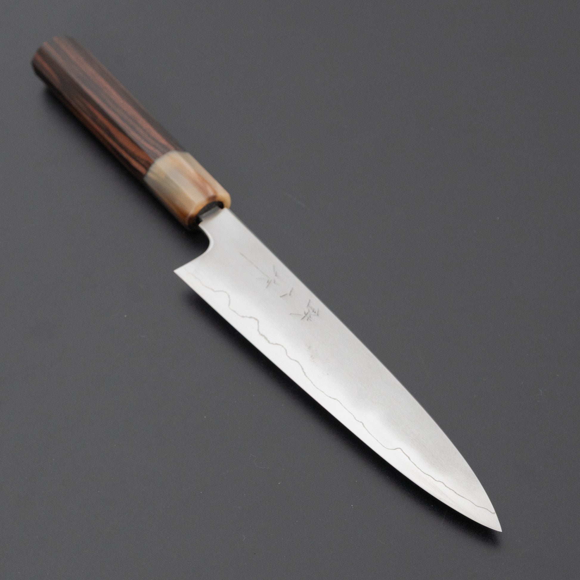 Tetsujin Silver #3 Kasumi Petty 165mm Taihei Makassar Ebony Handle