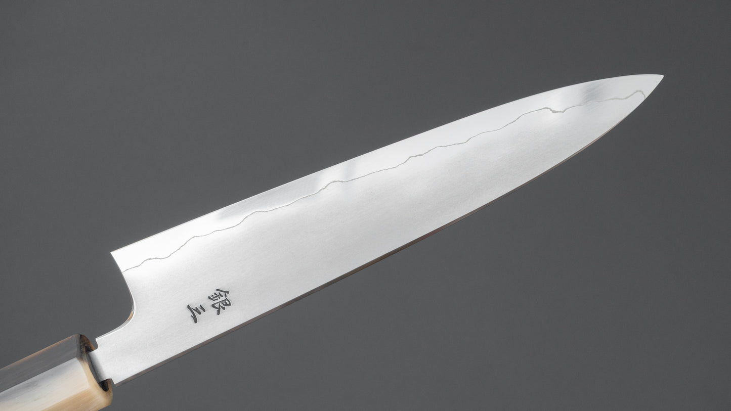 Tetsujin Silver #3 Kasumi Petty 165mm Taihei Makassar Ebony Handle