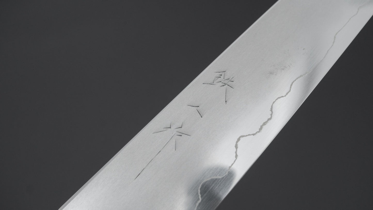 Tetsujin Silver #3 Kasumi Petty 165mm Taihei Makassar Ebony Handle