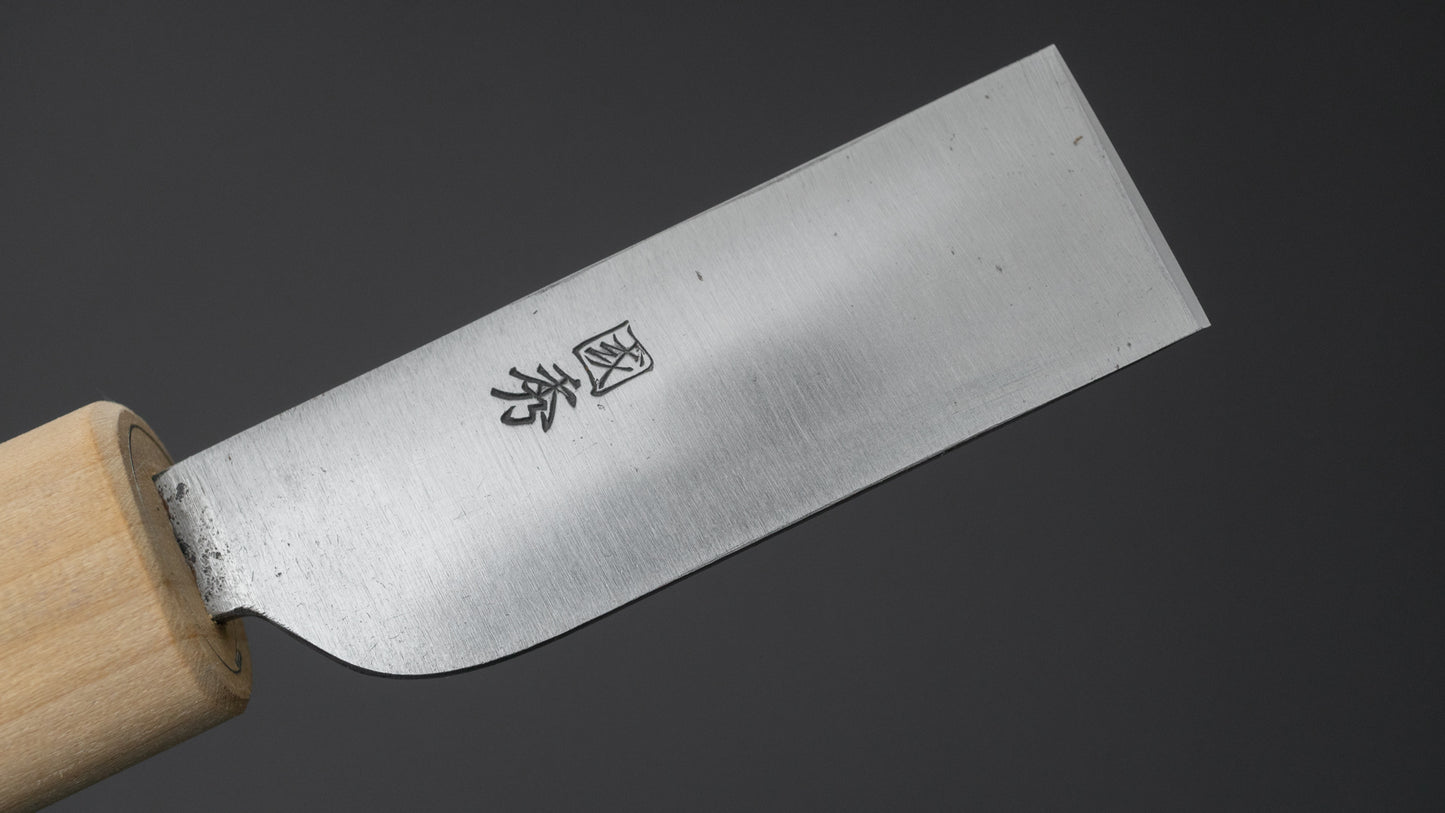 Morihei Kunihide White #2 Left-Handed Leather Working Knife 24mm (Square) - HITOHIRA
