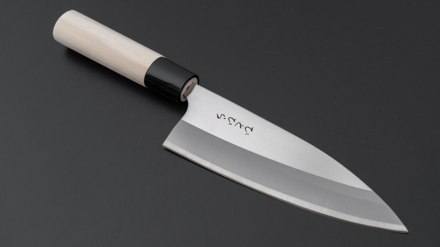 Hitohira Hiragana Deba 150mm Poplar Handle