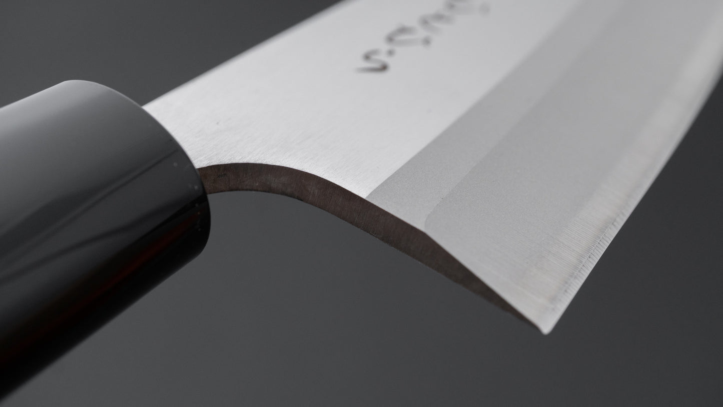 Hitohira Hiragana Deba 150mm Poplar Handle