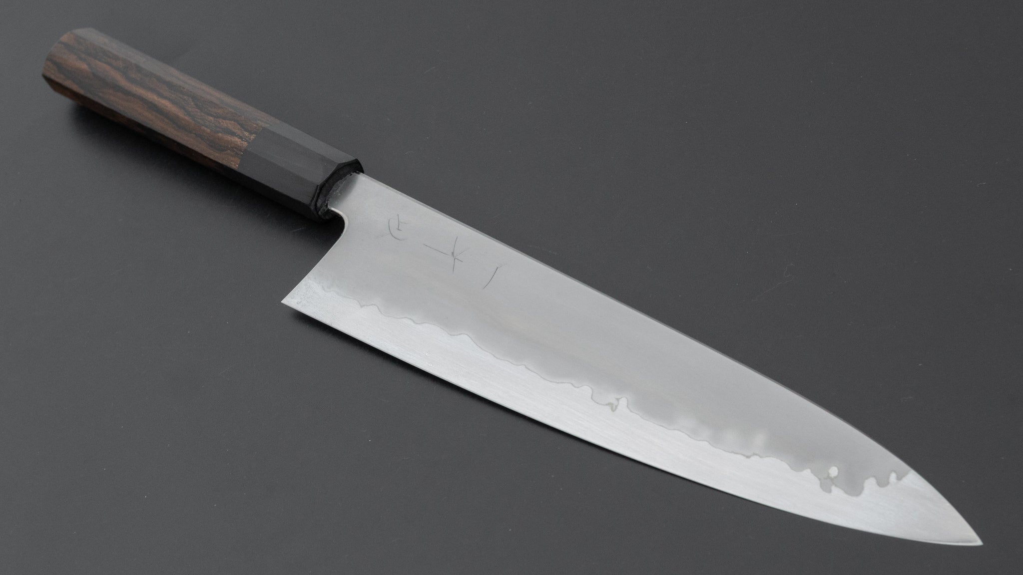 Hitohira Tanaka Izo Blue #1 Stainless Clad Gyuto 240mm Ziricote