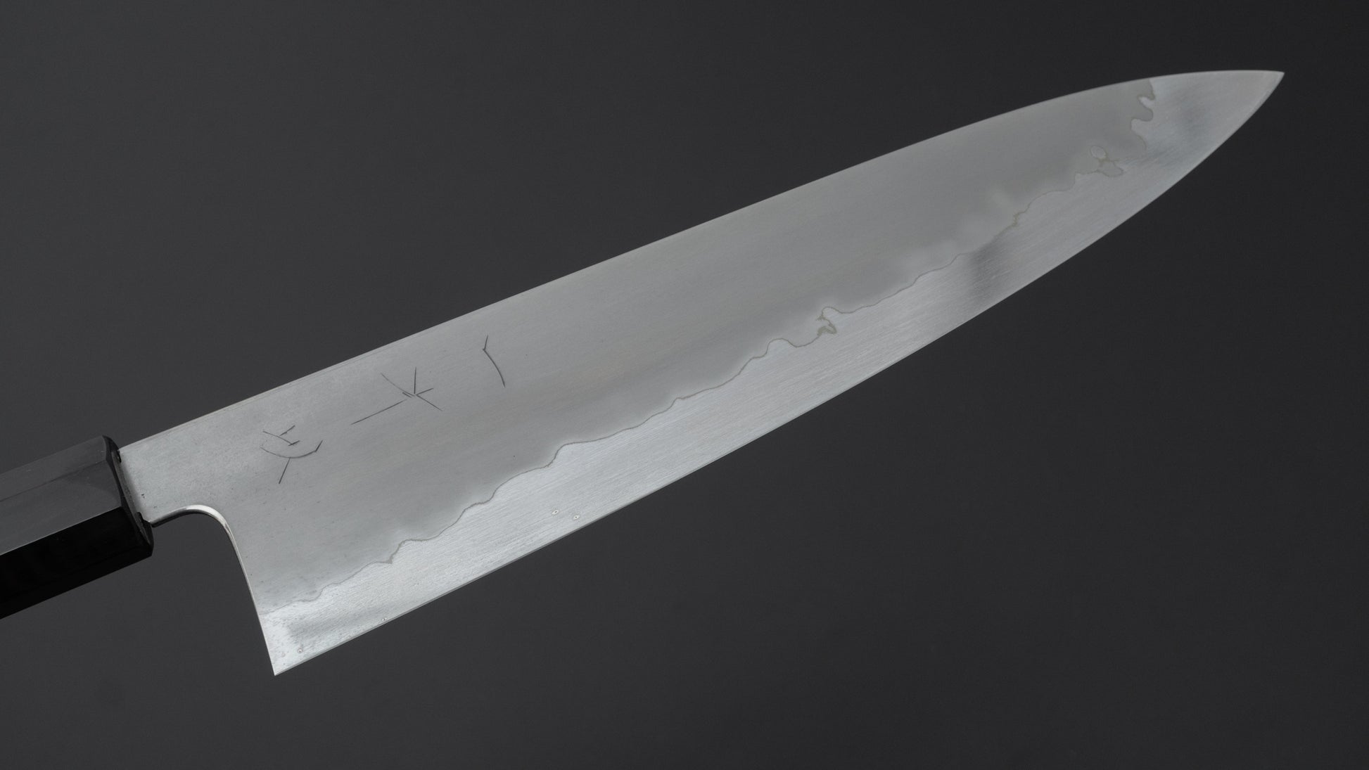 Hitohira Tanaka Izo Blue #1 Stainless Clad Gyuto 240mm Ziricote Handle