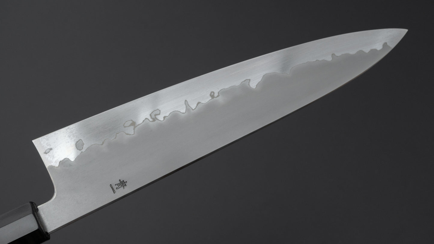 Hitohira Tanaka Izo Blue #1 Stainless Clad Gyuto 240mm Ziricote Handle