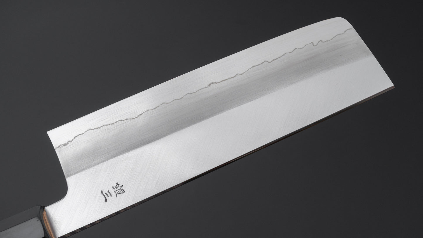 Hitohira Kikuchiyo Ren Silver #3 Nakiri 180mm Ho Wood Handle